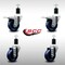 Service Caster 3.5'' SS Solid Poly Swivel 1-1/2'' Expanding Stem Caster Set 2 Total Lock Brakes, 4PK SCC-SSEXTTL20S3514-SPUS-2-S-2-112 - alternate 3